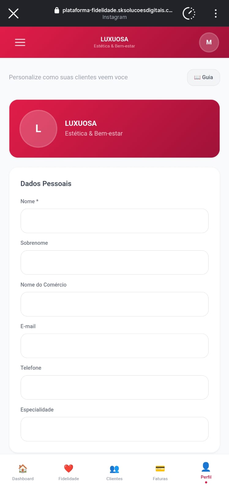 Perfil form